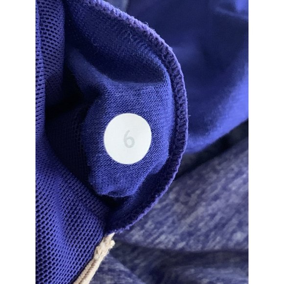Lululemon Sz 6 Power Y Tank Top Racerback Active Wear Blue Heather Pigment EUC - Picture 7 of 8